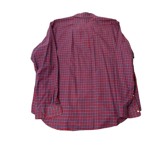 Ralph Lauren Mens Red & Blue Plaid Button-Down Shirt XXL Cotton Casual - Picture 6 of 6